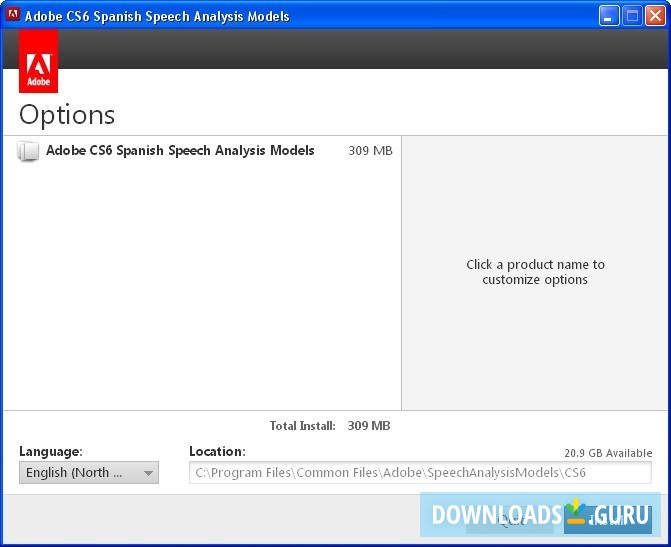 Adobe CS6 Spanish Speech Analysis Models