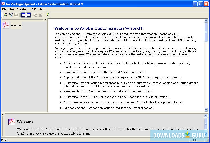 acrobat reader customization wizard download