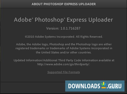 Adobe Photoshop Express Uploader