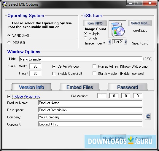 Advanced BAT to EXE Converter