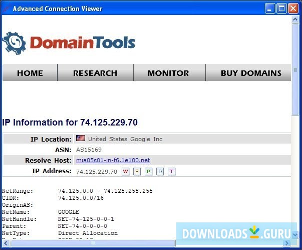 Advanced Connection Viewer