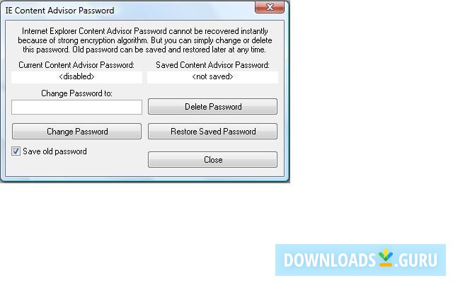 Content Advisor Menu