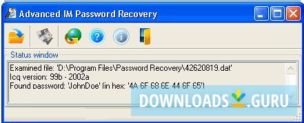 Advanced IM Password Recovery