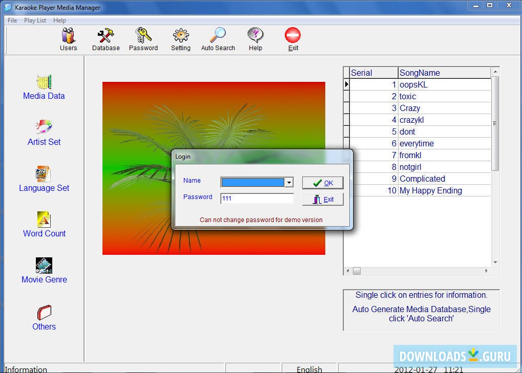 Media Manager Window