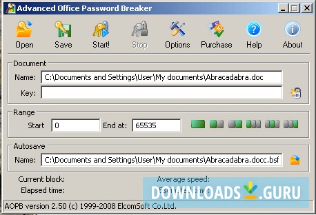 Selecting a Password Protected Doc.