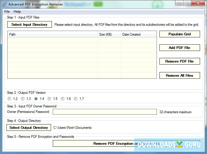 Advanced PDF Encryption Remover