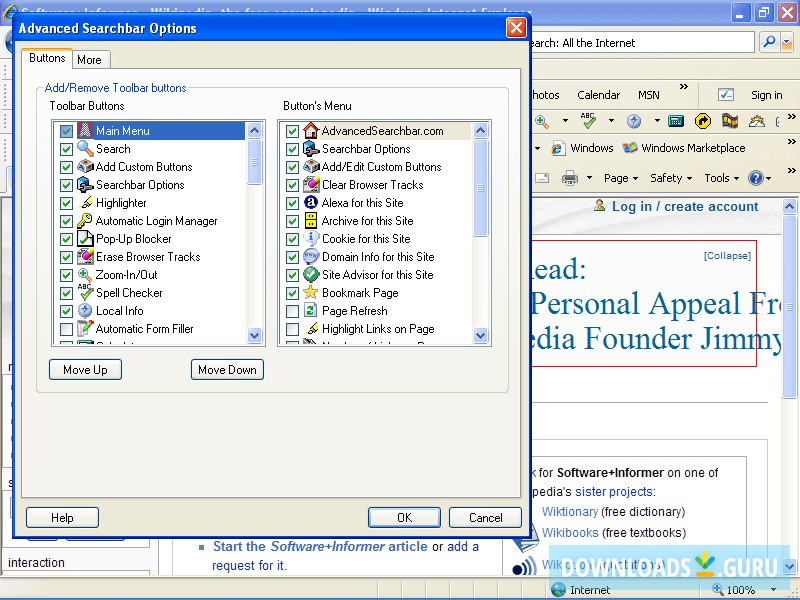 Advanced Searchbar for Windows