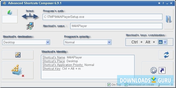 Advanced Shortcuts Composer