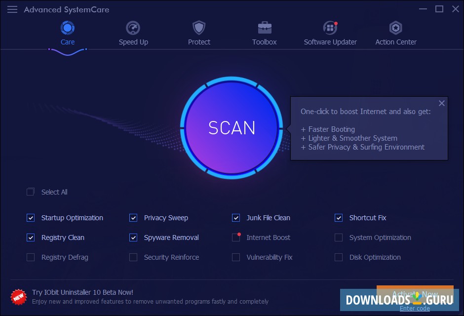 advanced systemcare ultimate 7 proxy settings