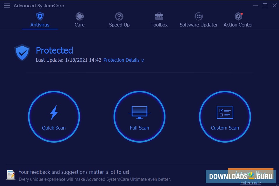 advanced systemcare download for windows 10