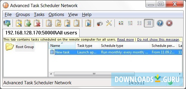 Advanced Task Scheduler Network