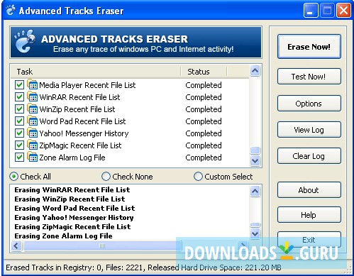 Advanced Tracks Eraser