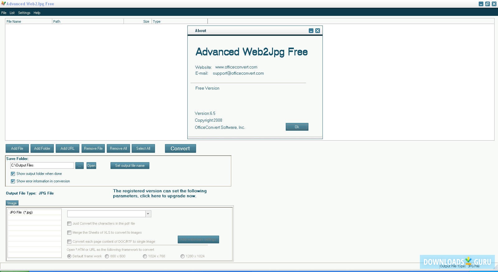 Advanced Web2Jpg Free