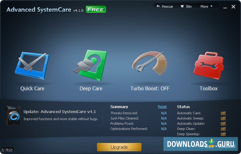 Advanced SYSTEMCARE Pro. Care преобразование. Windows 4.0 Beta. Advanced. Advanced system setting