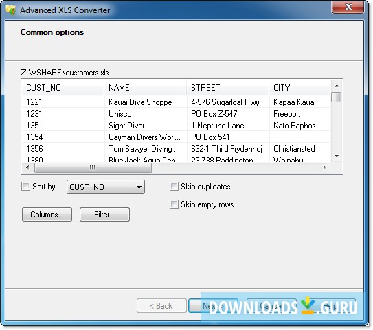 Advanced XLS Converter