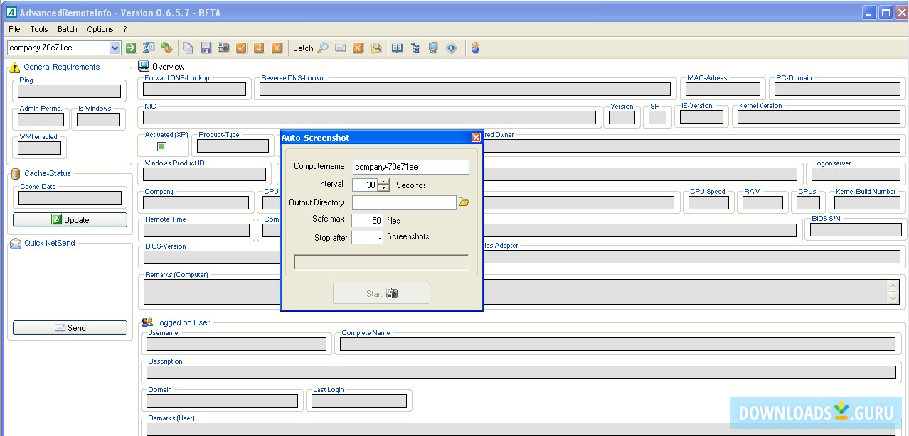 AdvancedRemoteInfo Screenshot Extension