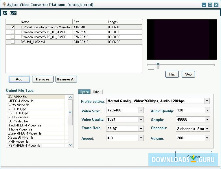 Aglare Video Converter Platinum