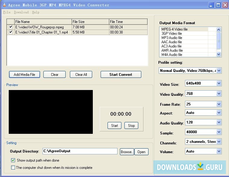 Agree Free Mobile 3GP MP4 MPEG4 Video Converter