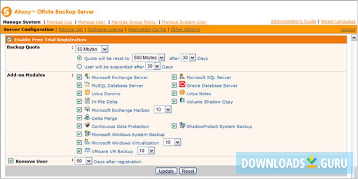 Ahsay Offsite Backup Server and Replication Server