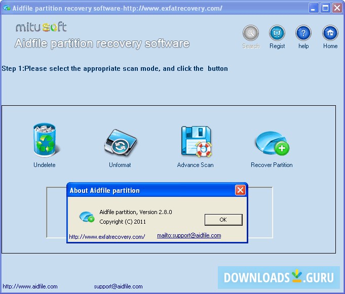 Aidfile Partition Recovery Software
