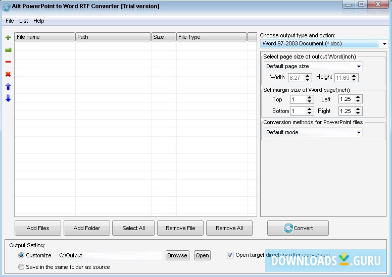 Ailt PowerPoint to Word RTF Converter