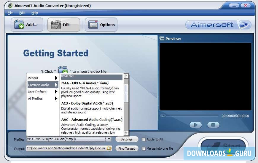 aimersoft audio converter free download