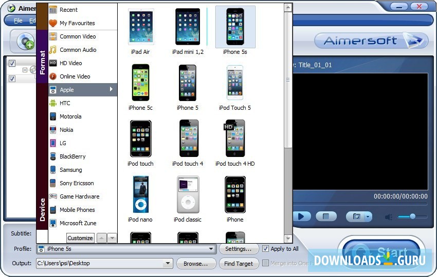 Output Profiles