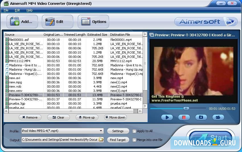 Video to MP4 converter
