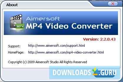 Aimersoft MP4 Video Converter