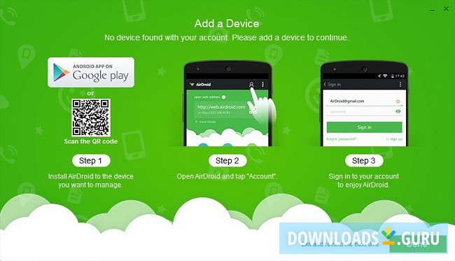 add device airdroid