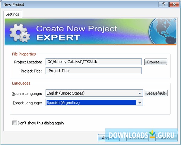 Creating a new project