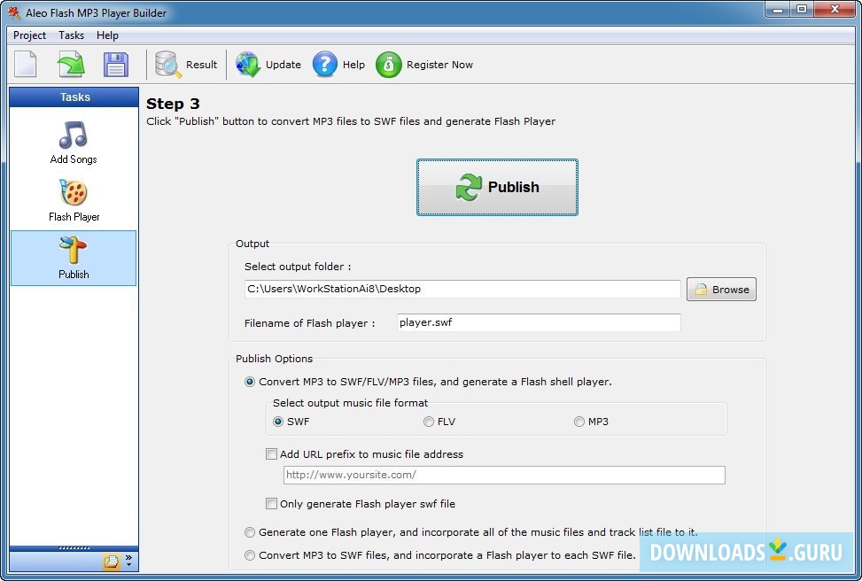 Aleo Flash MP3 Player Builder