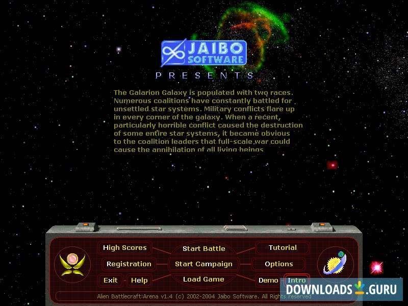 Main Menu Window