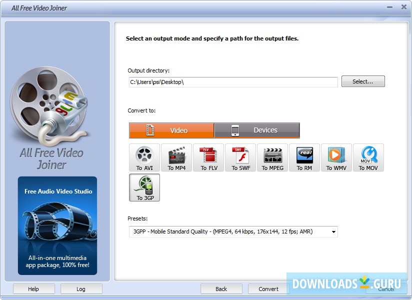 Outputting to Video Formats