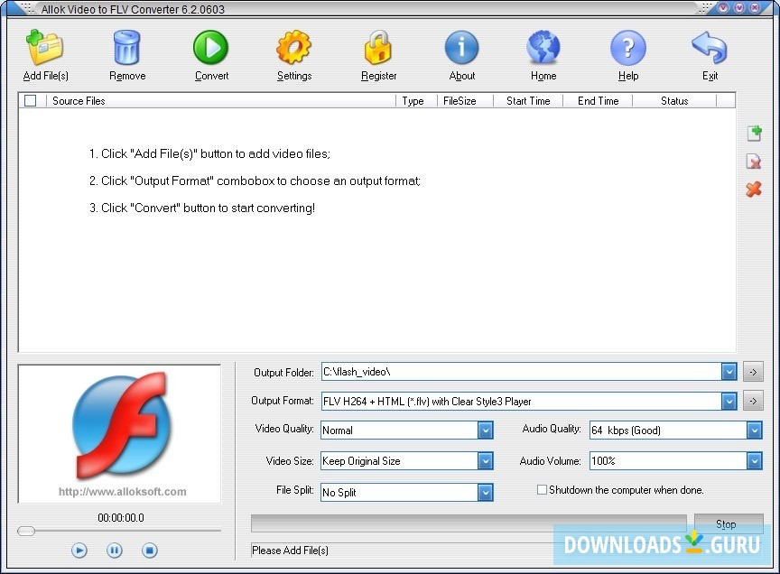 Allok Video to FLV Converter