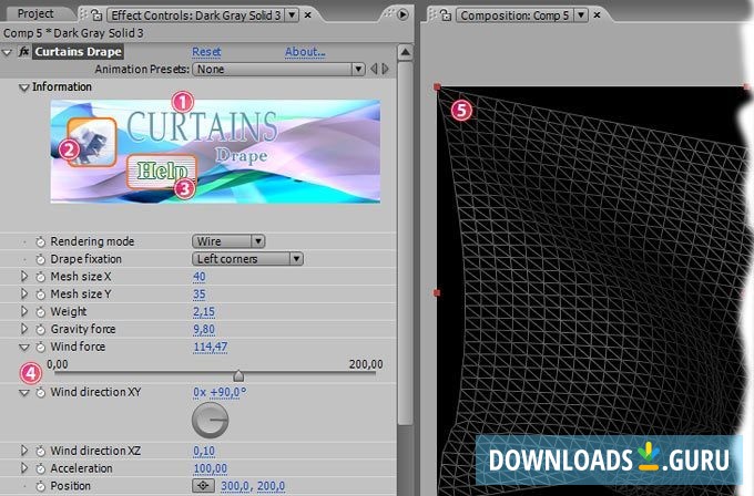 AlphaPlugins Curtains for Adobe After Effects