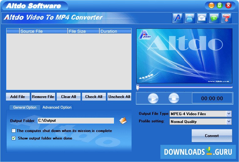 Altdo Video to MP4 Converter