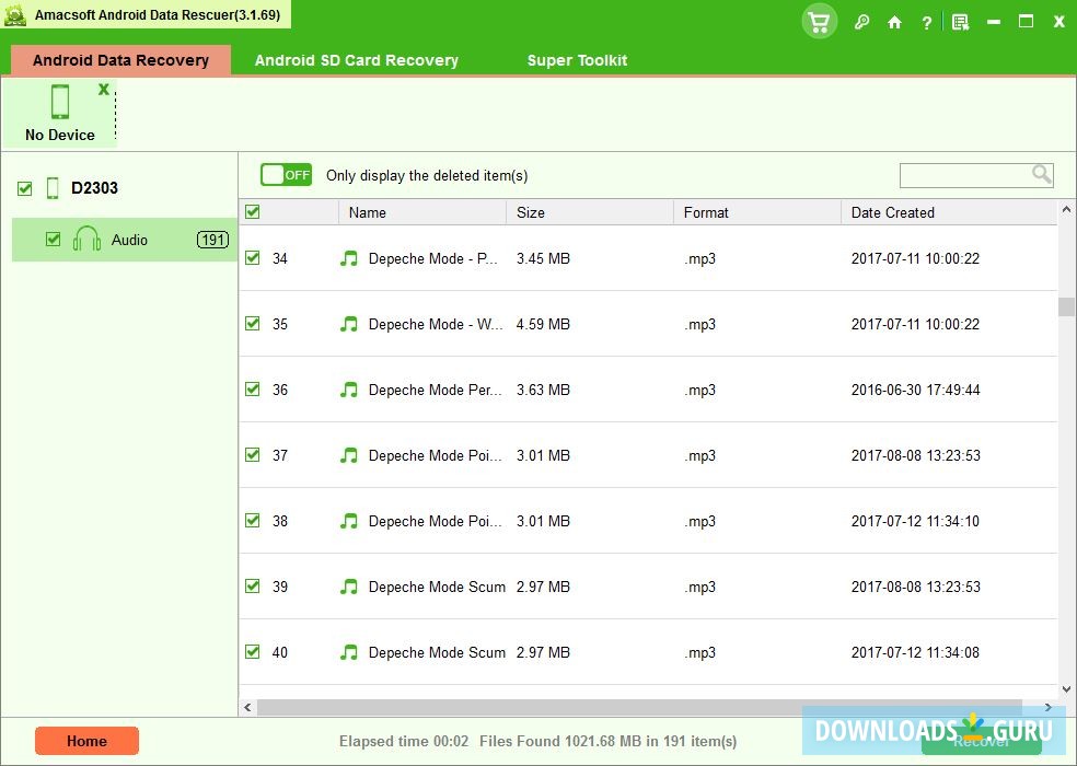 Checking Scan Results