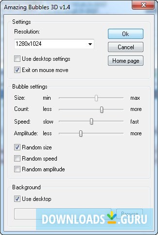 Settings Window