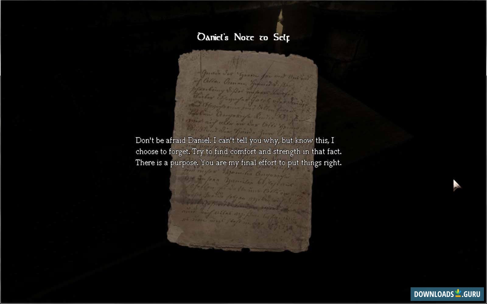 The note