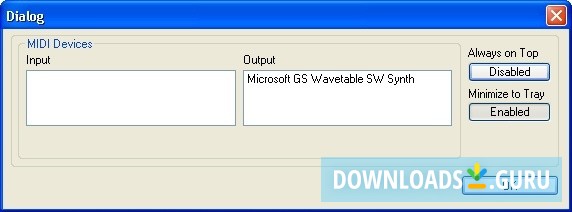 Configuration Dialog