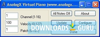 AnalogX Virtual Piano