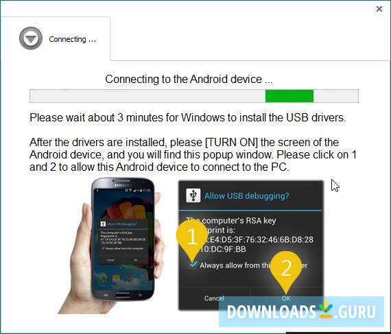 Trying to connect the device