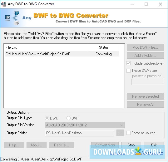 DWF to DWG Converte