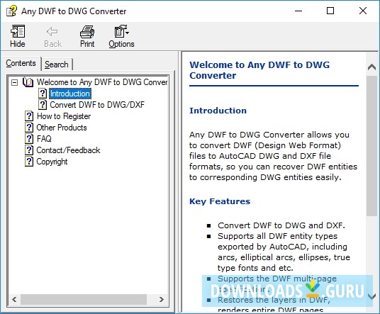 Any DWF to DWG Converter