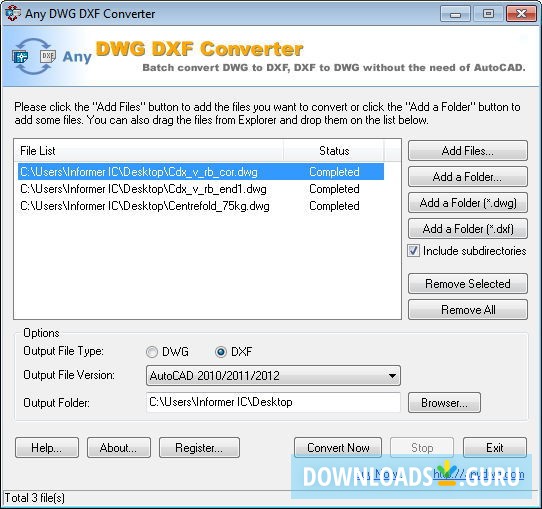 Any DWG DXF Converter