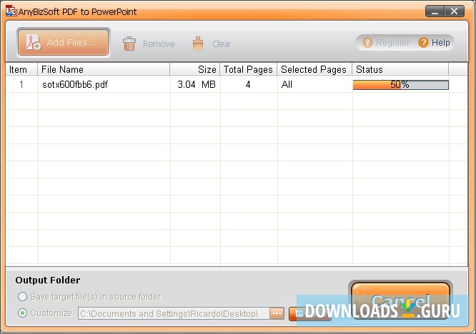 Conversion in Progress