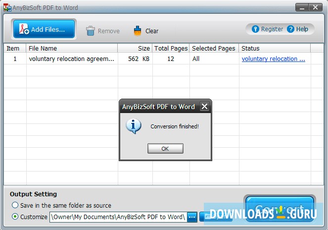AnyBizSoft PDF to Word