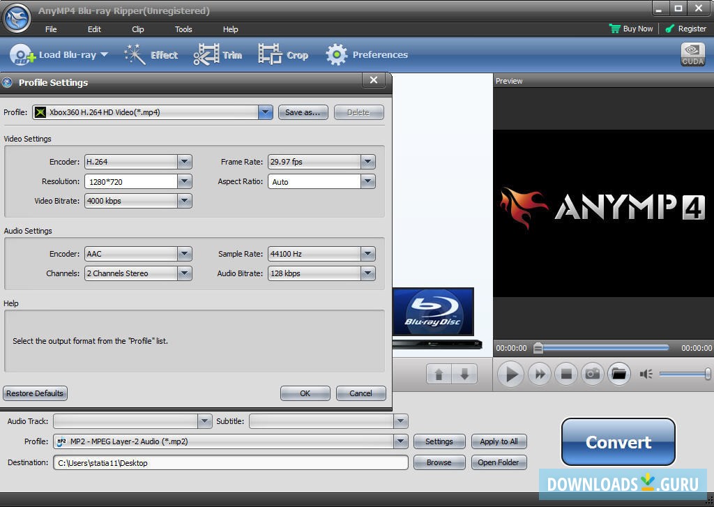 AnyMP4 Blu-ray Ripper 8.0.93 free