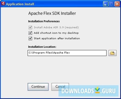 Apache Flex SDK Installer